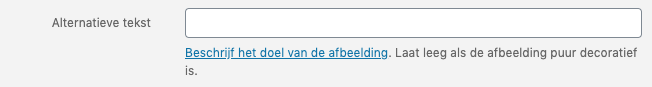 alt-tag aanpassen wordpress