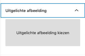 uitgelichte afbeelding kiezen